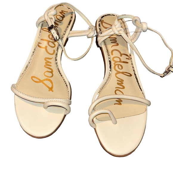 Sam Edelman Womens Isle strappy Low snake python Block Heel leather sandal 5.5 - Picture 2 of 5